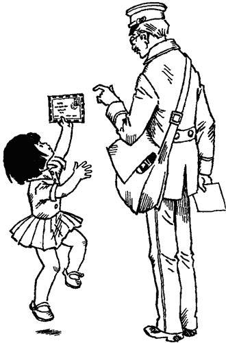 почтальон принес письмо и Отка