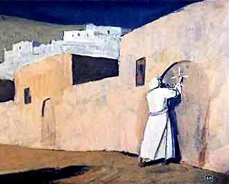 Ахмед Сорви-голова нарисовал мелом крест на воротах