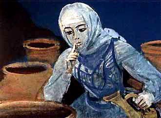 Марджана подошла к тому кувшину, из которого послышался голос