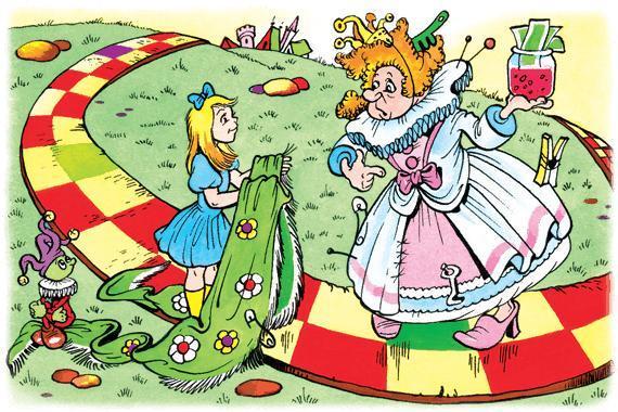 Алиса в Зазеркалье и белая королева