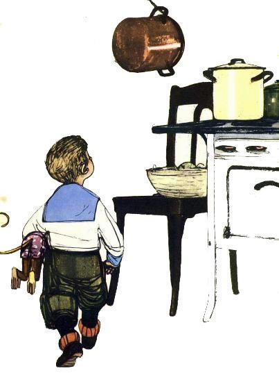 Алёшка на кухне