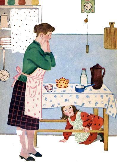 Аннушка (рассказы Николая Березина) девочка Аннушка залезла под стол от мамы