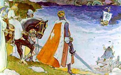 король на берегу моря