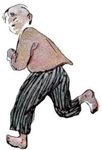 Бабушкин колобок (рассказ) мальчик бежит