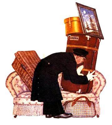 Багаж (стих) Хватились на станции Дно: Потеряно место одно. В испуге считают багаж: