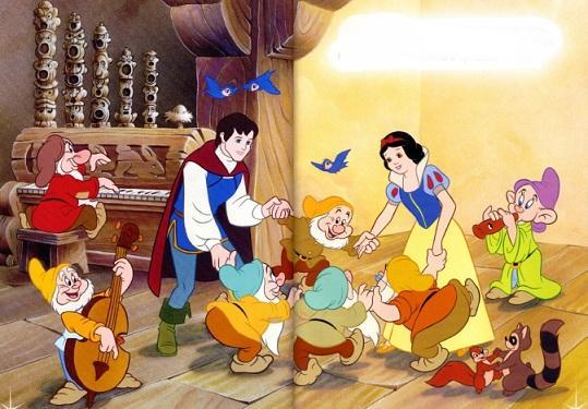 Белоснежка в гостях у гномов (дисней) Белоснежка и гномы