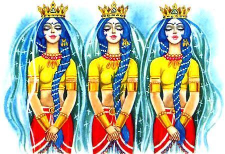 Белоснежка в подводном царстве (повесть) Все так же, словно неживые, стояли перед ним три царевны.