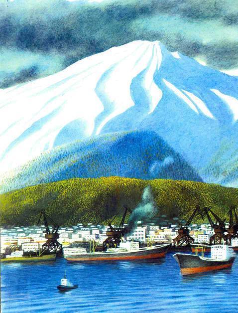 Бережок (рассказы и стихи) корабли в порту у горы