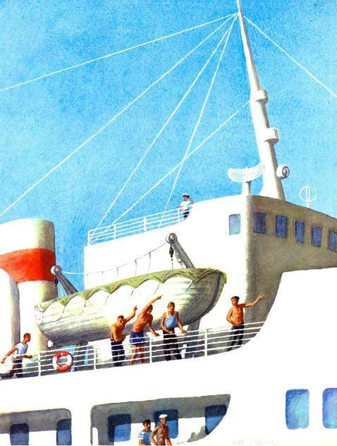 Бережок (рассказы и стихи) на борту корабля