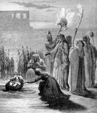 Библейские легенды Моисей и дочь фараона