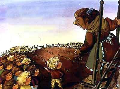 Было у бабушки сорок внучат