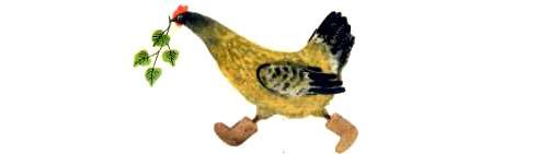 курочка с веточкой