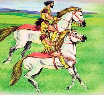 Боги и герои мифов древней Греции: Братья Кастор и Полидевк Братья Кастор и Полидевк