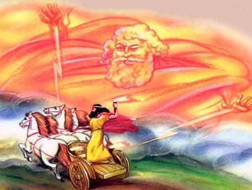 Салмоней на колеснице