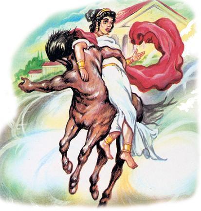 кентавр, который тащил испуганную невесту. 