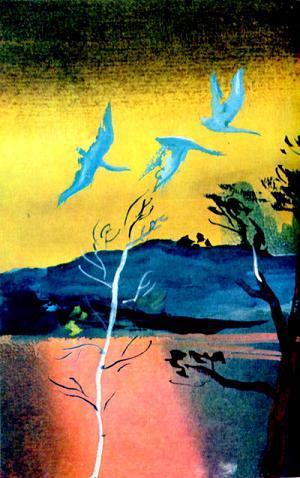 Будэнэ и журавль