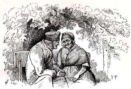 старики под деревом