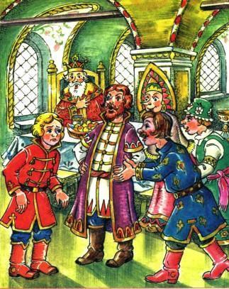 гости любуются приехавшей на пир василисой прекрасной