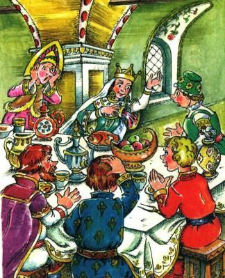 василиса прекрасная на пиру