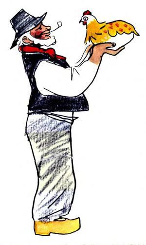 Что муж ни сделает, то и хорошо И они поменялись: сборщик получил гуся, а крестьянин — курицу.