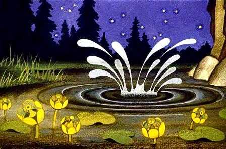 Чудесные лапоточки (сказка) бултых в воду