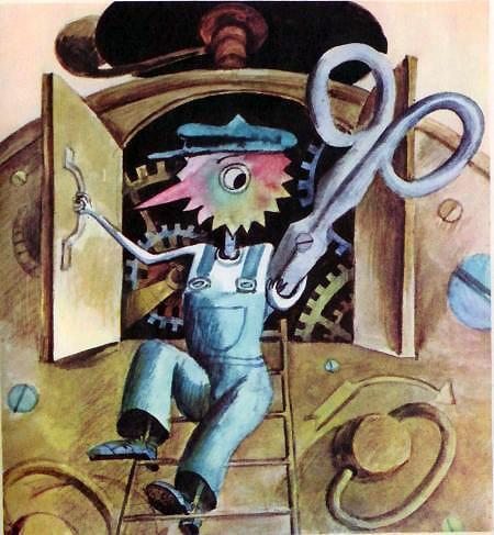 В ответ человечек защёлкал ножницами: тю-ки, тю-ки, тю-ки