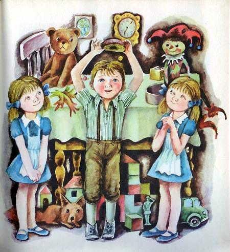 Девочки дали Рудко волшебную шляпку