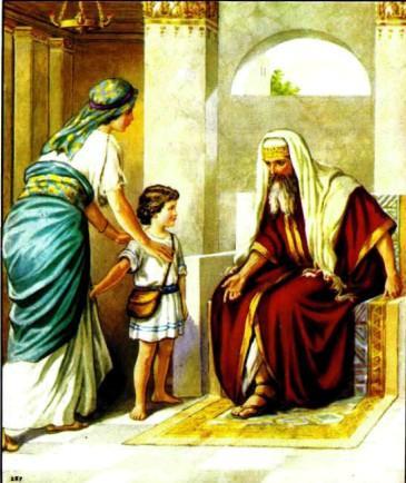 Анна посвящает Самуила Богу