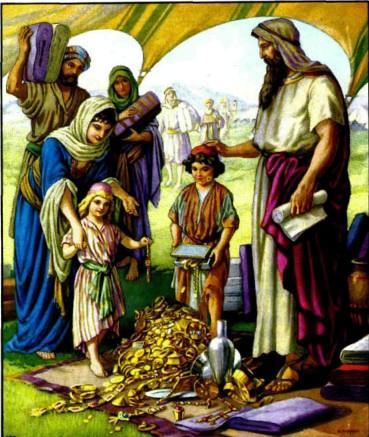 Детская Библия: Ветхий завет Жертвоприношения для строительства святилища