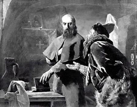 Митрополит Филипп и Малюта Скуратов. Худ. Н.Неврев 