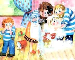 Девочка чумазая