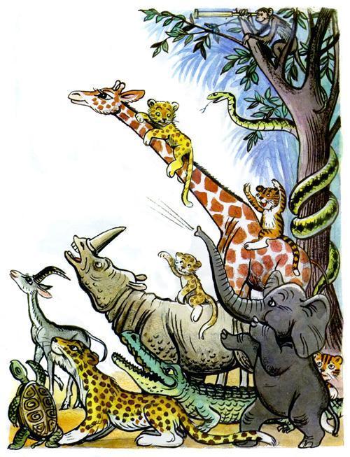 Доктор Айболит (стих-сказка Корнея Чуковского) доктор Айболит животные встречают доктора радость