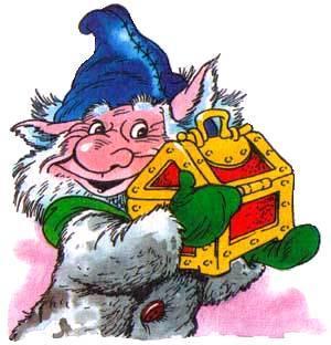 Домовой с сундучком