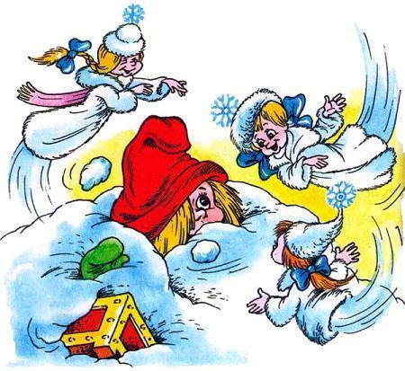 Как Кузька домовят помирил (сказка) Домовенок Кузька в сугробе