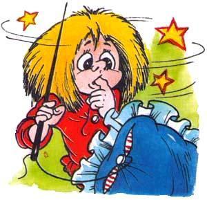 Домовенок Кузька и Вреднючка (сказка) Домовенок Кузька штопает иголкой и ниткой