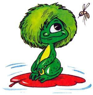 Домовенок Кузька  лягушка и комарик