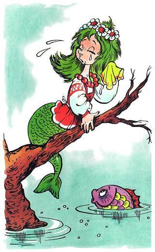 русалка на ветвях