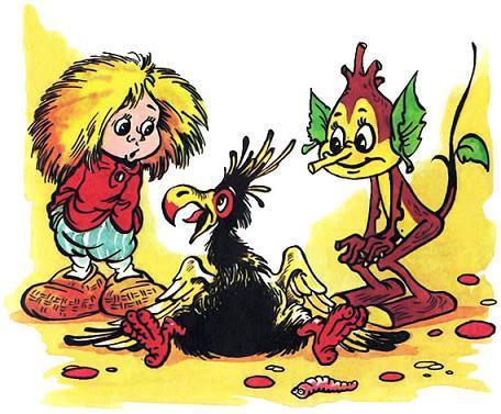 Домовёнок Кузька и его сундучок (сказка) Домовёнок Кузька Лешик и птенец