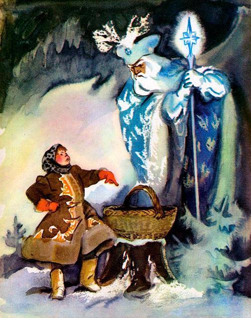 Двенадцать месяцев (сказка) мачехина дочька и февраль