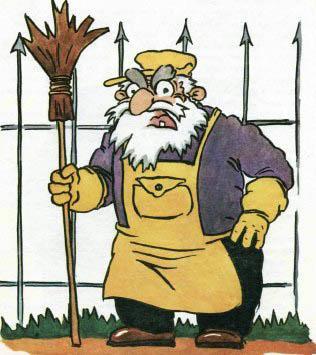 дворник в зоопарке