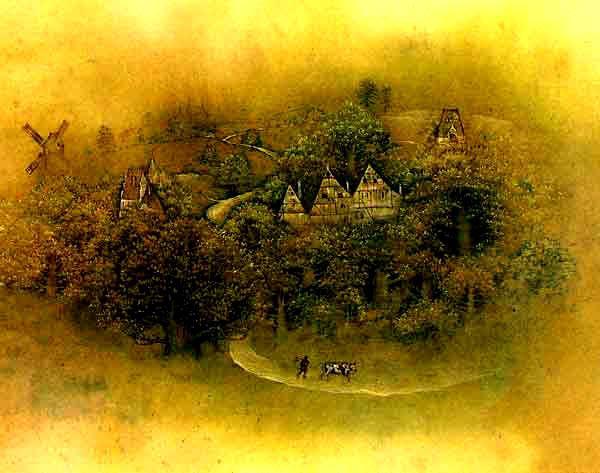 Джек и бобовый стебель (сказка) деревня