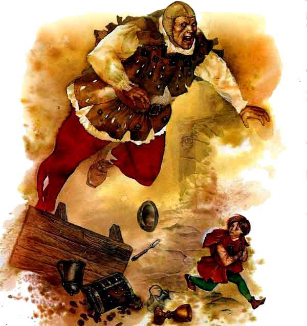 Джек и бобовый стебель (сказка) Джек убегает от людоеда