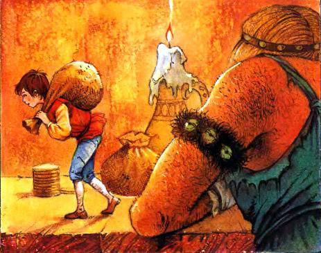 Джек и бобовый стебель (английская сказка) Джек с мешком и великан