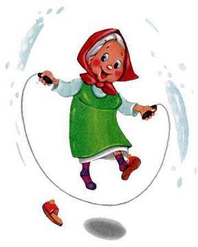 бабушка на скакалке