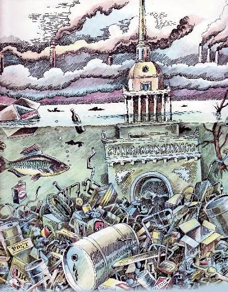 мусор в воде