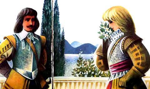 Фанта Гиро (сказка) Король пошел с Фантой Гиро гулять по саду