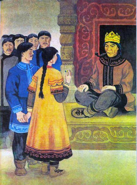 Геохату (Орокская сказка) молодая пара вместе