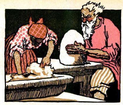 Глиняный парень (Глиняный болван) (сказка) Старик вылепил из глины паренька.