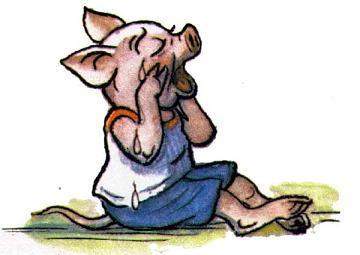 поросенок плачет