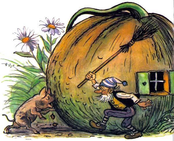 гном гномыч поросенок и дом тыква